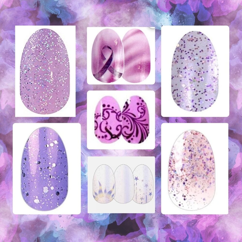 Lavender Variety Bundle: (x7 Sets) Lavender Variety Nail Polish Strips